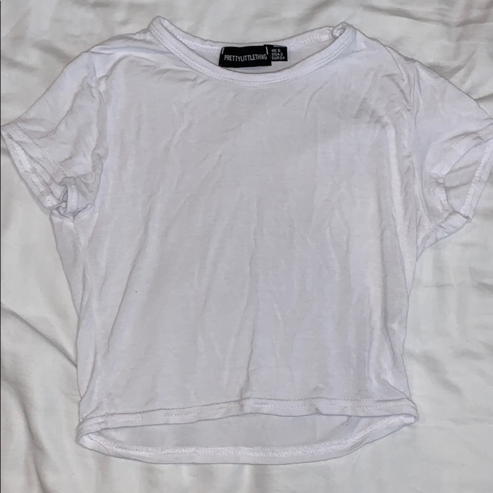 White crop top